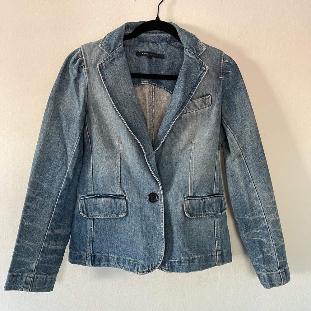 Marc Jacobs Denim Blazer (Size 4)